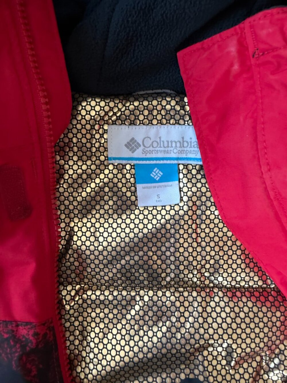 Columbia Boy's Mighty Mogul II Waterproof Ski Jacket in mountain red size S - Picture 7 of 10